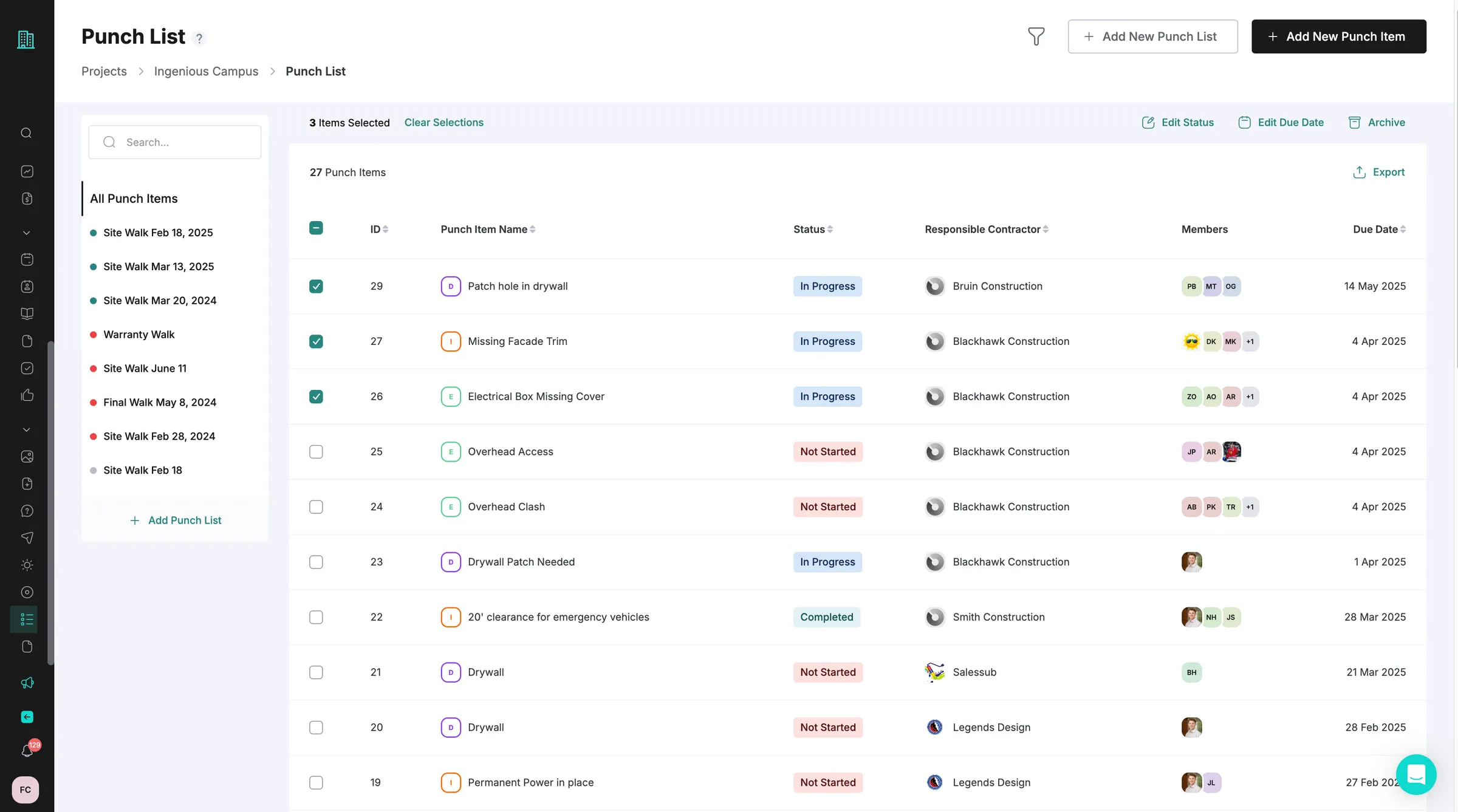 INGENIOUS construction management software